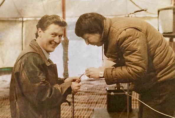 Brian with Malcolm Clarke at Longleat