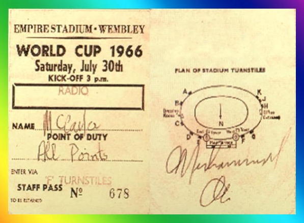 Tickets Autographed by Muhammad Ali