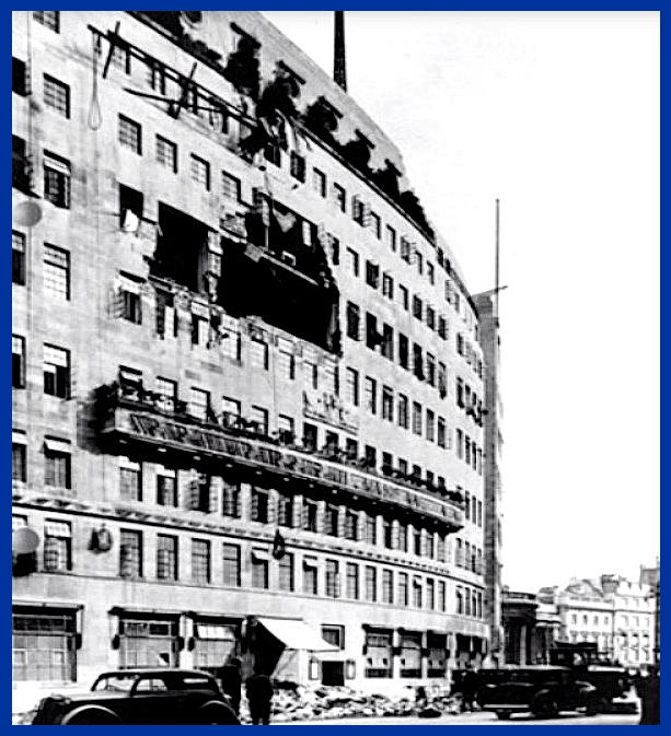 Bomb Damage to Broadcasting House, 15th October, 1940