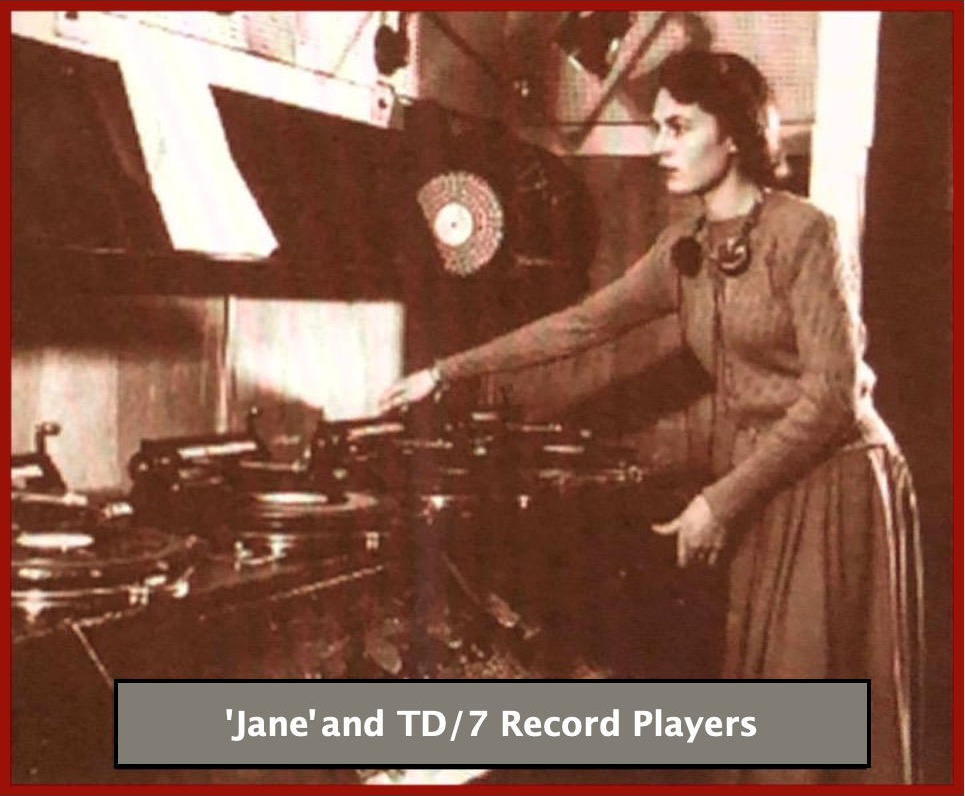 'Jane' and TD/7 record players