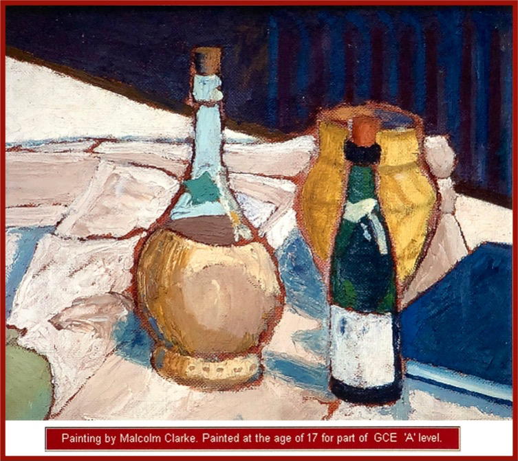 Painting by Malcolm Clarke, at the age of 17, for GCE 'A' Level